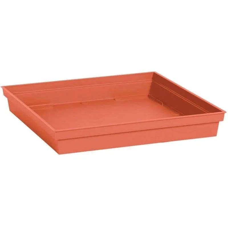 Vassoio Quadrato EDA Toscane 40 cm Arancione Terre Battue Polipropilene Opaco - immagine 1