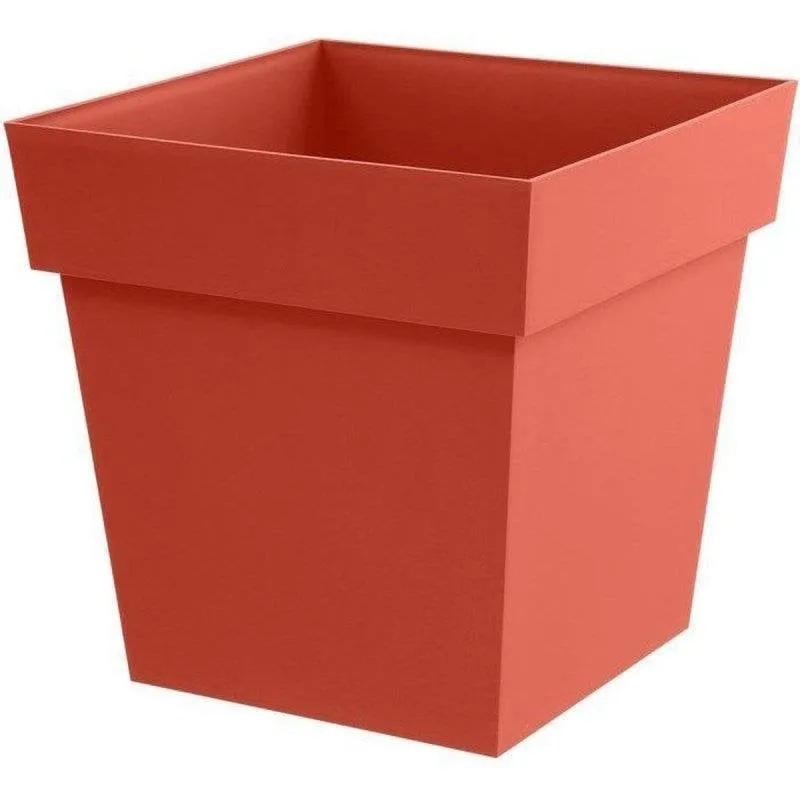 Vaso quadrato EDA Toscane 39x39x39 cm 38 L Terracotta - immagine 1