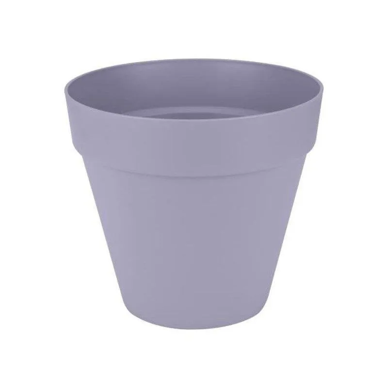 Vaso rotondo Elho Loft Urban viola con ruote e riserva d'acqua 39 x 38,5 x 35 cm - immagine 1