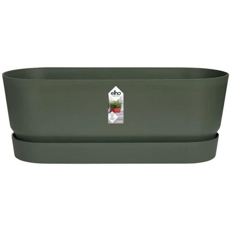 Fioriera Elho Greenville Ovale 49 cm Plastica Riciclata Verde Foglia - immagine 1
