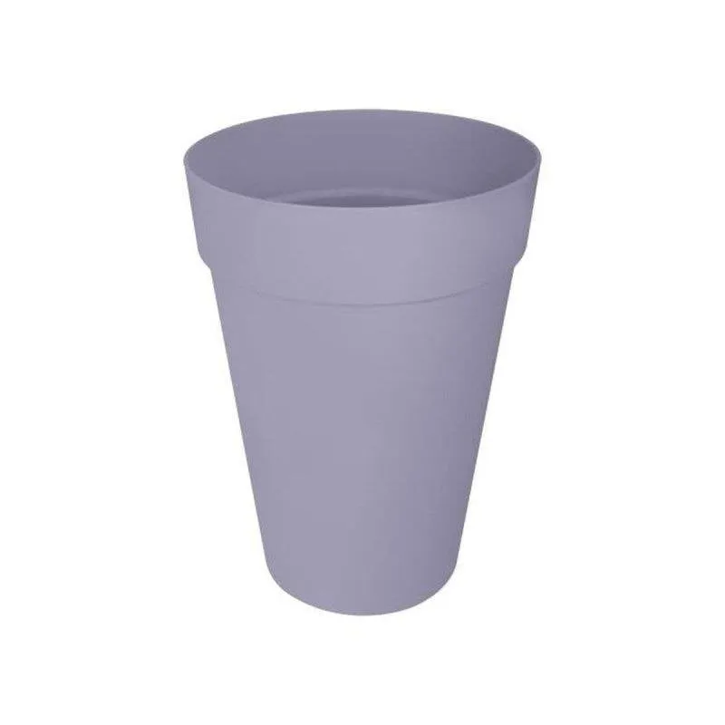 Vaso da Giardino Elho Loft Urban Round High 35cm Viola Plastica 100% Riciclata - immagine 1