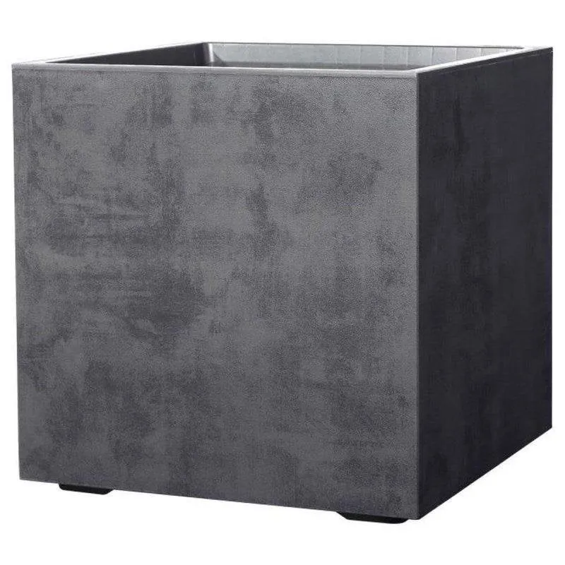 Vaso Cubico Deroma Cube Millennium R Antracite 49 cm 80 L Doppia Parete - immagine 1