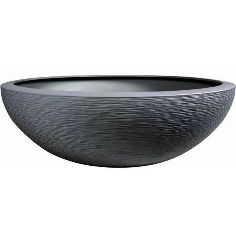 Vaso da giardino EDA Graphit Up Ovale Ø59 cm 39 L Grigio Anthracite Doppia Parete Anti-UV - immagine 1