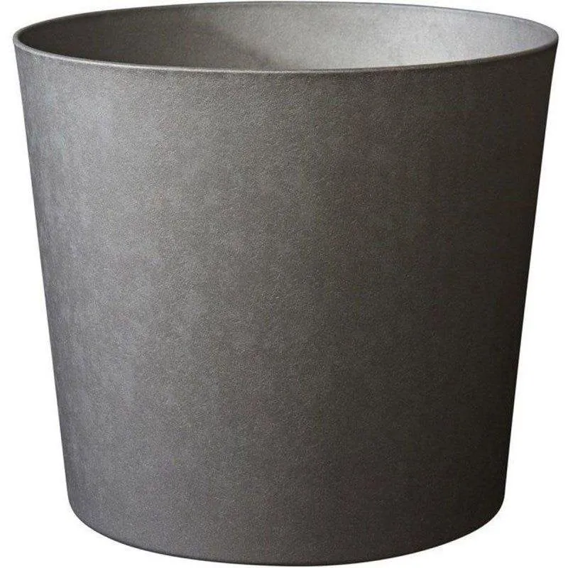Vaso Poétic Element Conico 100 L Grigio Antracite Plastica Riciclata - immagine 1