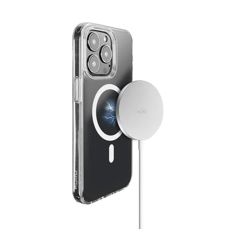Caricatore wireless PURO magnetico CUSBCMAG1WHI 15W USB-C iPhone - immagine 1