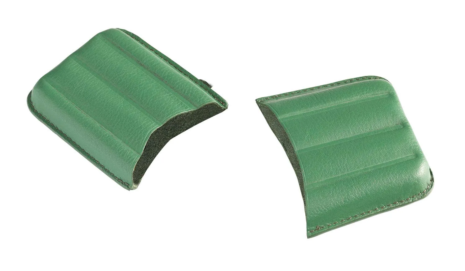 EGOIST - Portammezzato I Porta Sigari In Vera Pelle I Capienza 4 Sigari Ammezzati I Disegno Elegante I Portatile I Accessorio Per Sigari - Verde - immagine 4