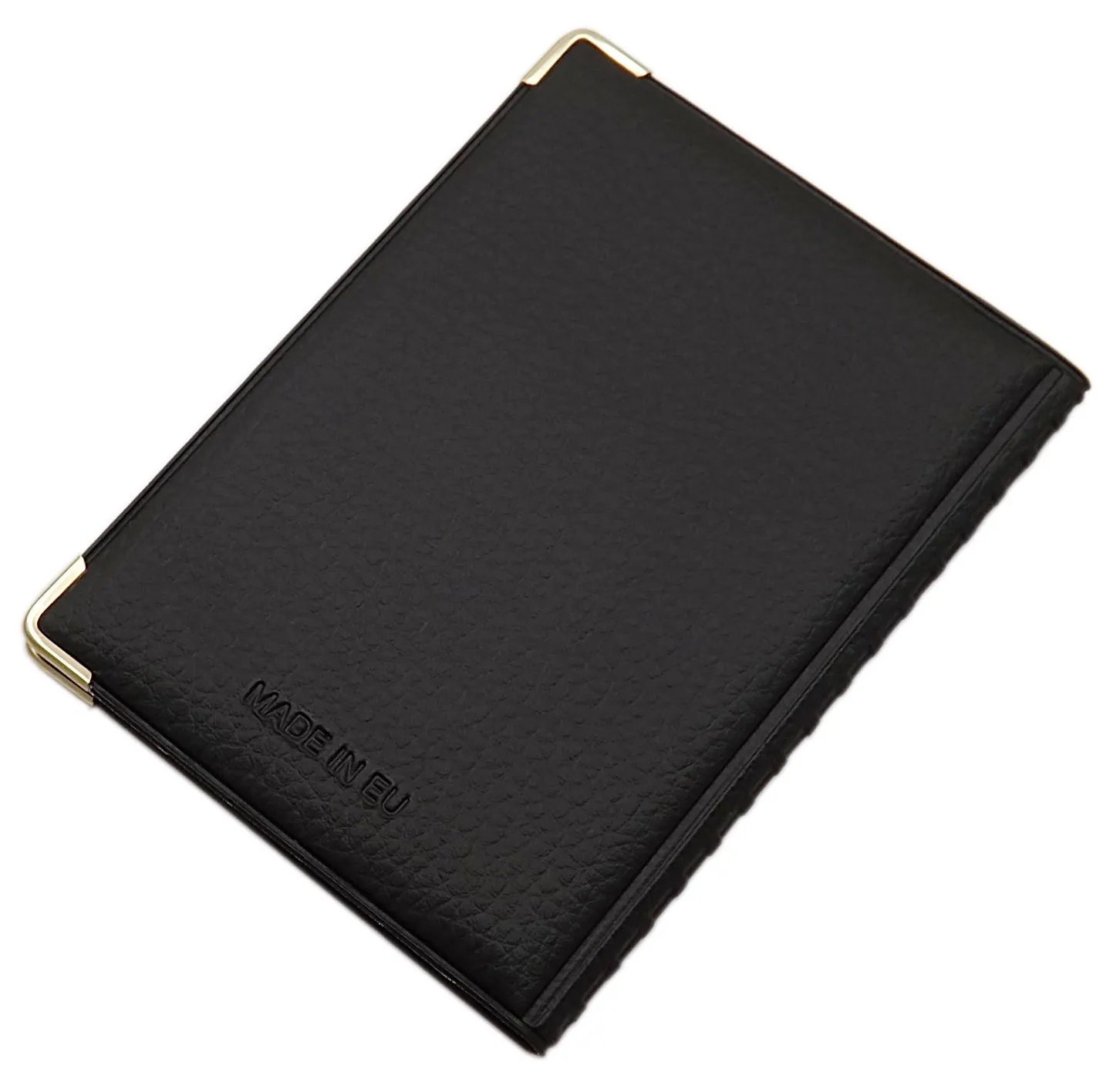 Porta carte d'identità e carte di credito con 10 scomparti MJ-Design-Germany Made in UE in diversi colori e designs (Design 3 / Nero) - immagine 2