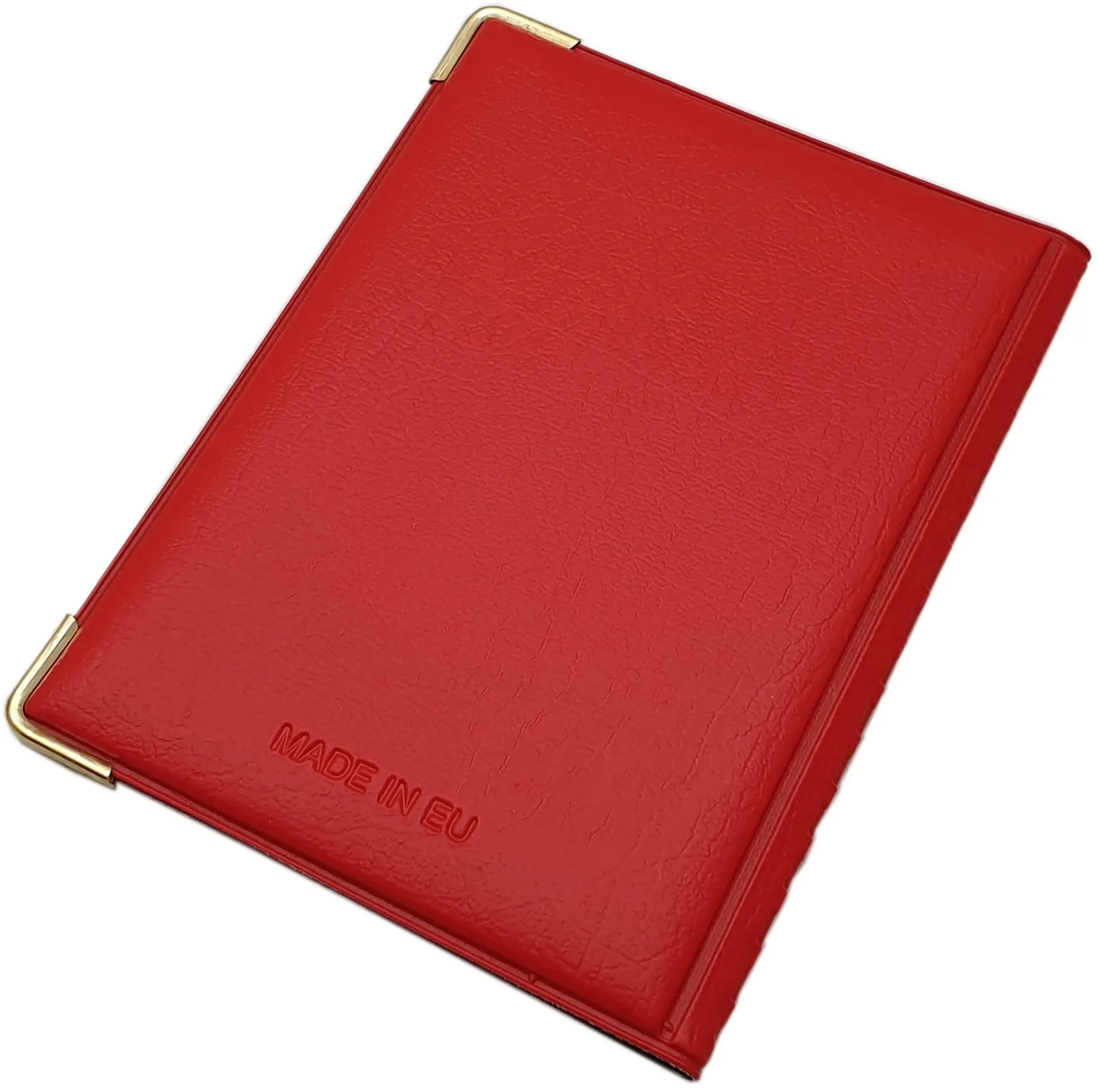 Porta carte d'identità e carte di credito con 10 scomparti MJ-Design-Germany Made in UE in diversi colori e designs (Design 2 / Rosso) - immagine 2