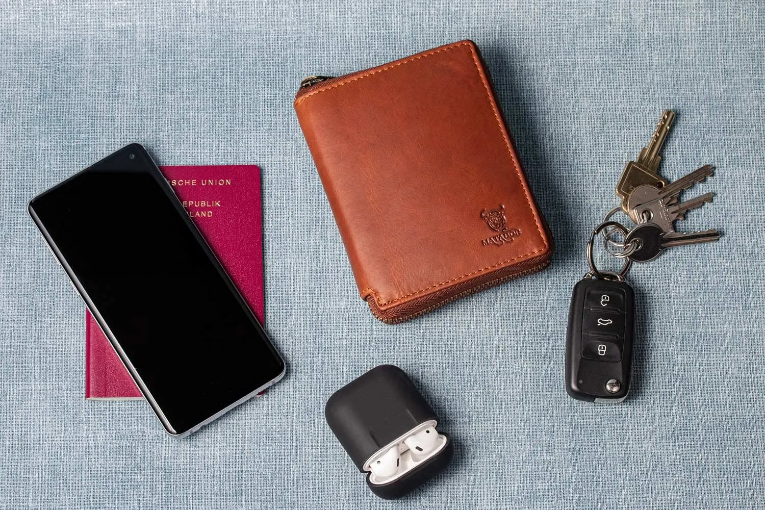 Matador Portafoglio Uomo con Portamonete Pelle RFID, Marrone Vintage - immagine 7