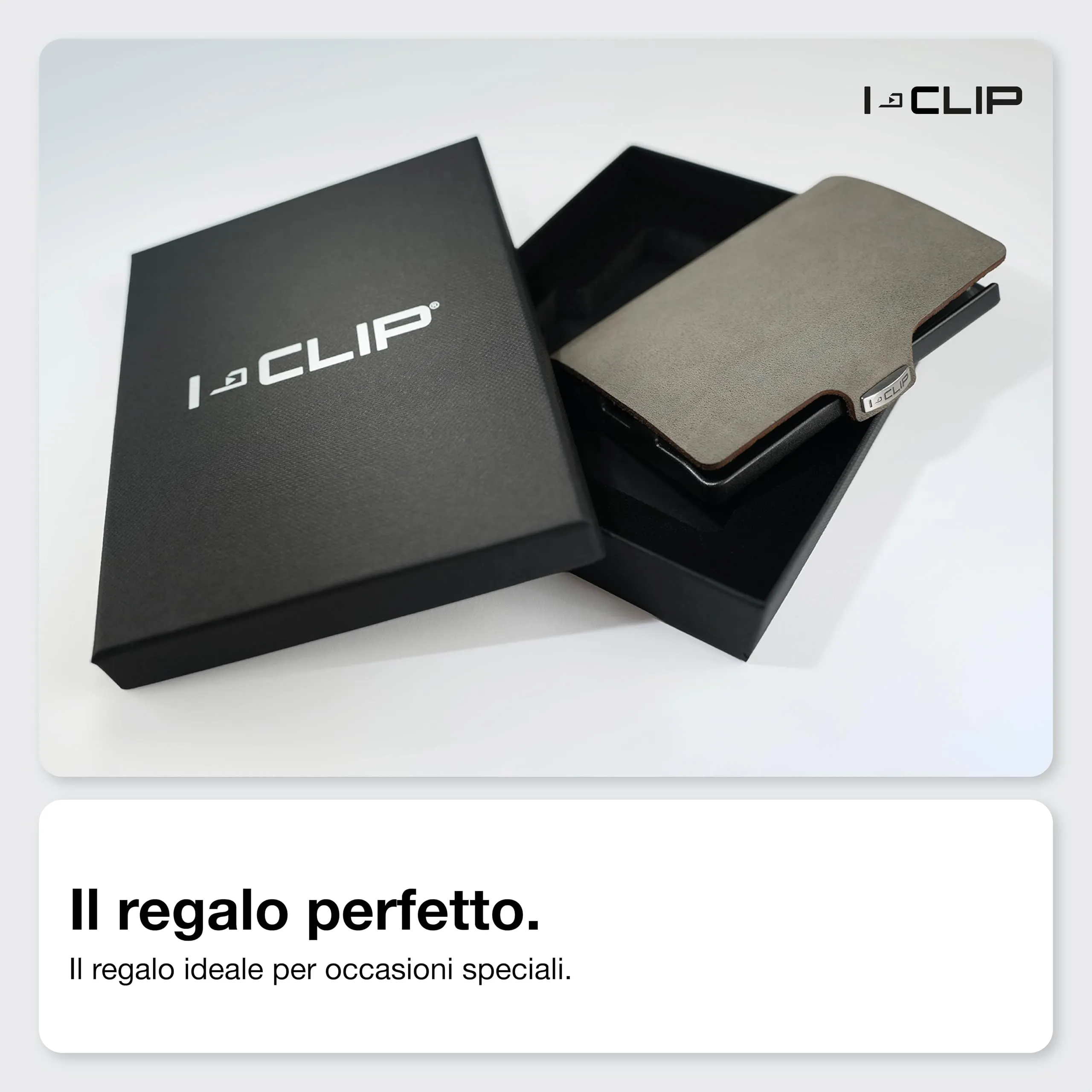I-CLIP Original Portafoglio da Uomo – Slim Wallet con Fermasoldi - immagine 6