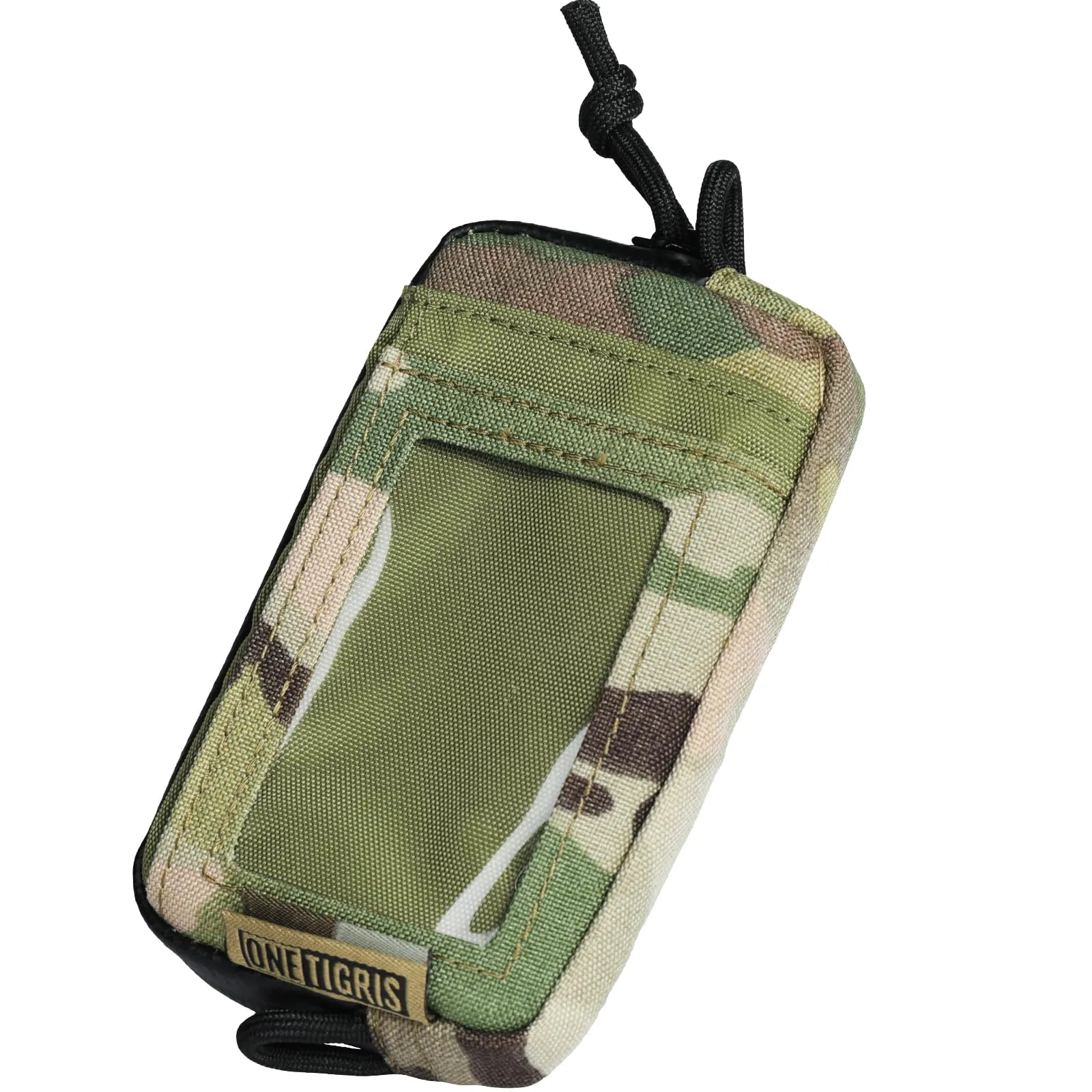 OneTigris Portafoglio 500d Nylon Piccolo Con Cerniera Portafoglio Tattico Custodia Per Carte Di Credito Piccola Tasca Per Uomini e Donne-Camo - immagine 1