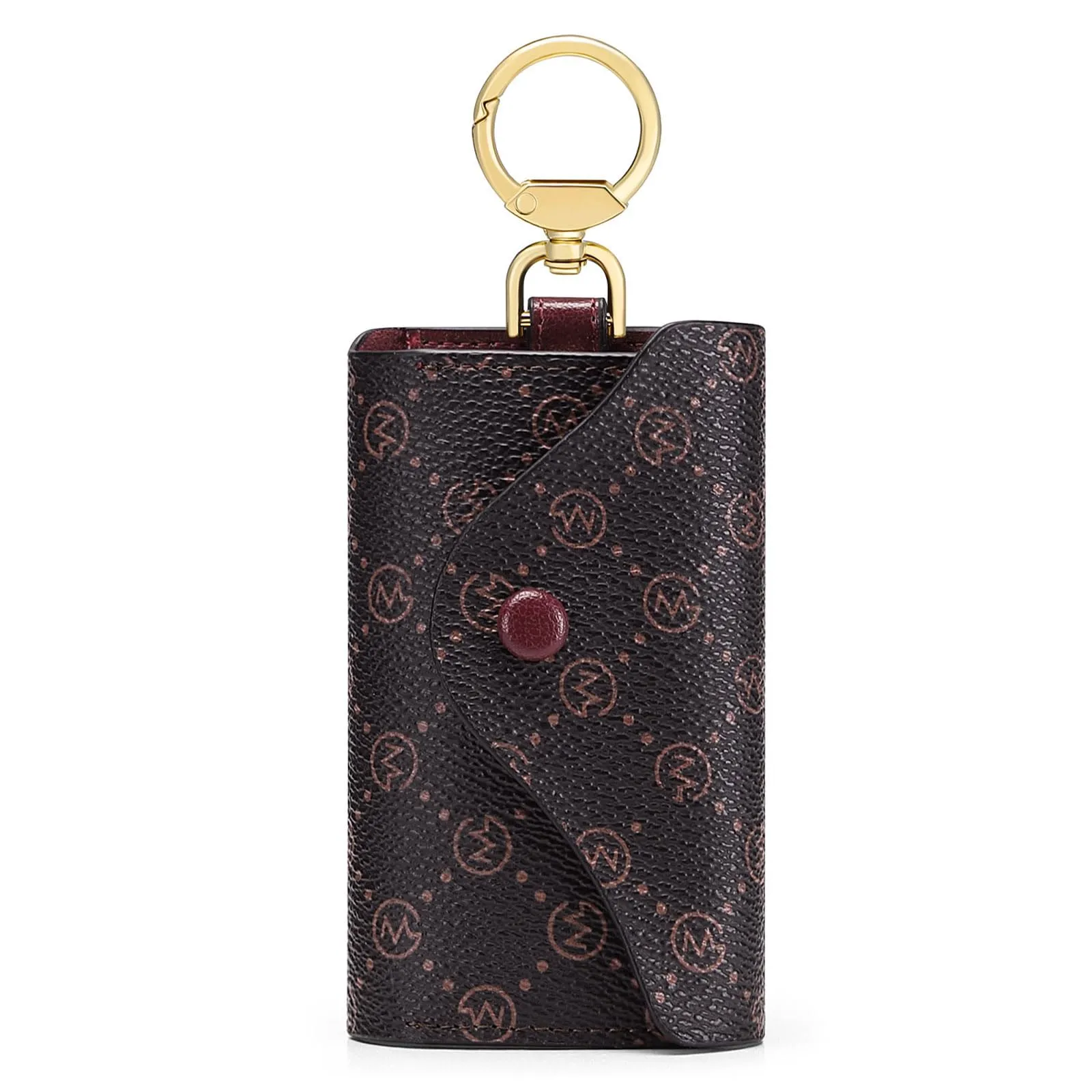GOLF SUPAGS Portachiavi Porta Carte da Donna in Pelle PVC Portafoglio Con 6 Ganci, Chiusura a Scatto, per Chiavi, Organizer per Denaro - immagine 1