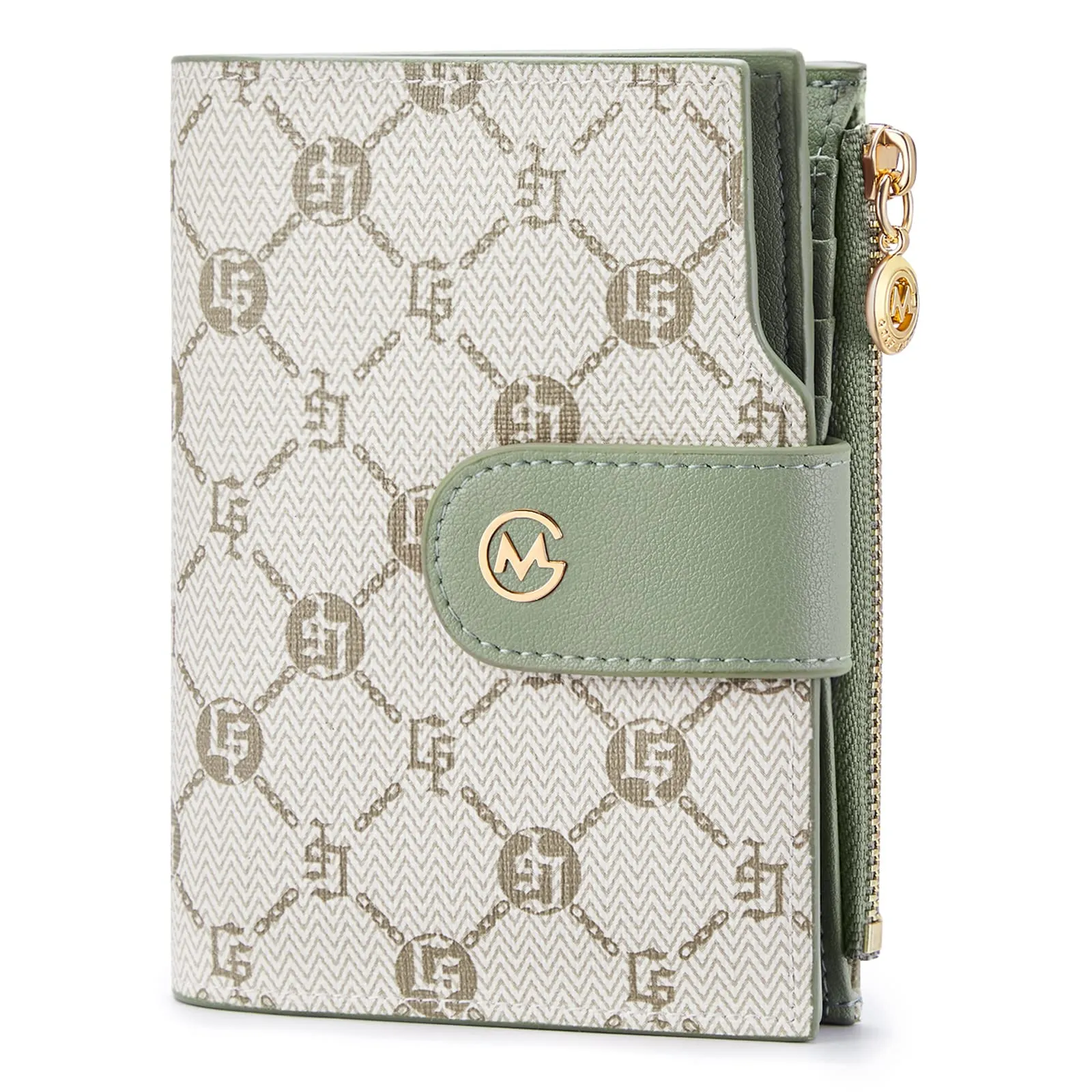 GOLF SUPAGS Portafogli per Donna Porta Carte di Credito in Pelle PVC Organizzatore Multi-Carta di Grande Capacità Portamonete Piccolo con Tasca con Cerniera Bifold - immagine 1