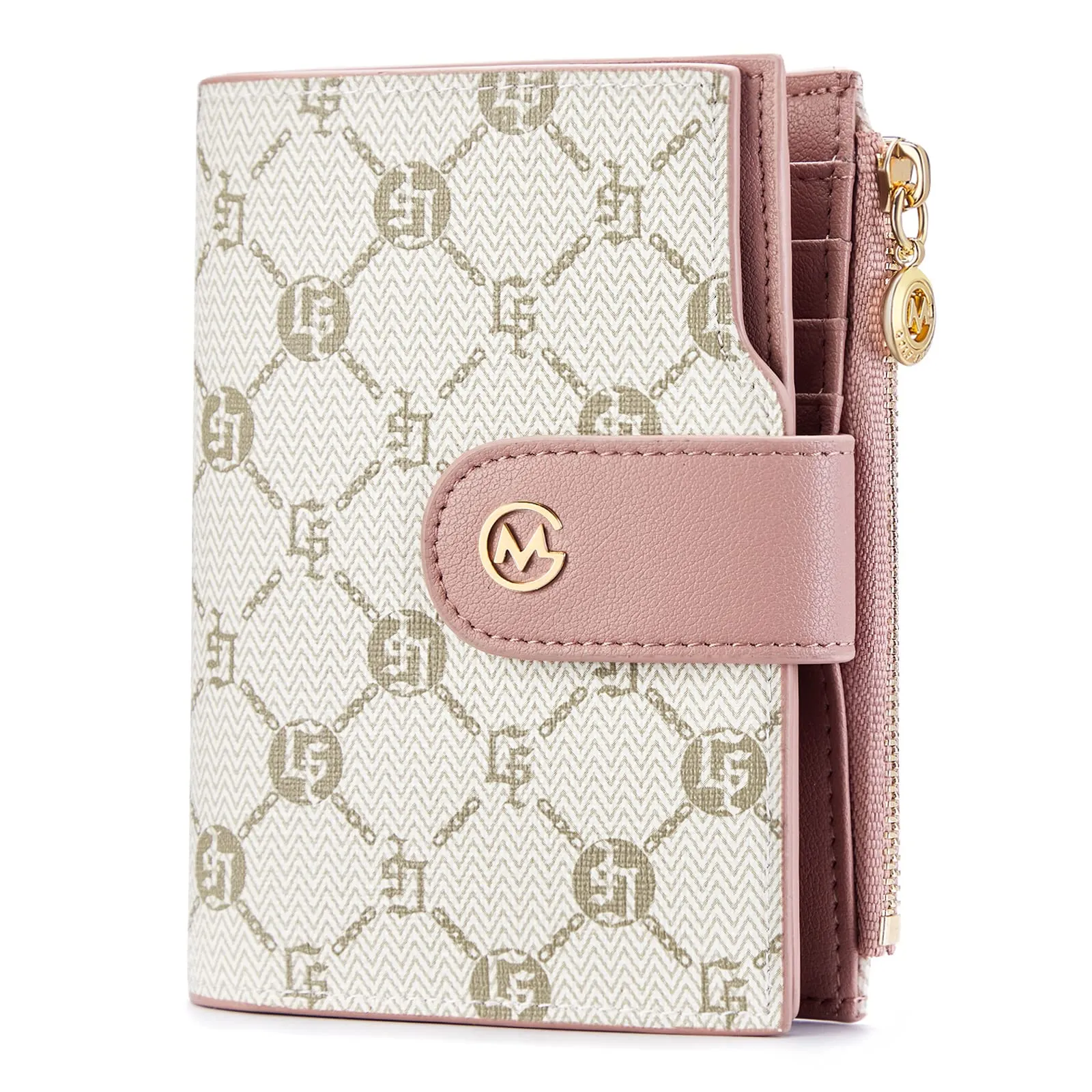 GOLF SUPAGS Portafogli per Donna Porta Carte di Credito in Pelle PVC Organizzatore Multi-Carta di Grande Capacità Portamonete Piccolo con Tasca con Cerniera Bifold - immagine 1