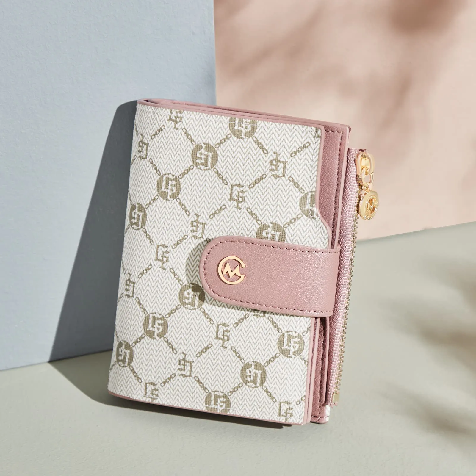 GOLF SUPAGS Portafogli per Donna Porta Carte di Credito in Pelle PVC Organizzatore Multi-Carta di Grande Capacità Portamonete Piccolo con Tasca con Cerniera Bifold - immagine 6