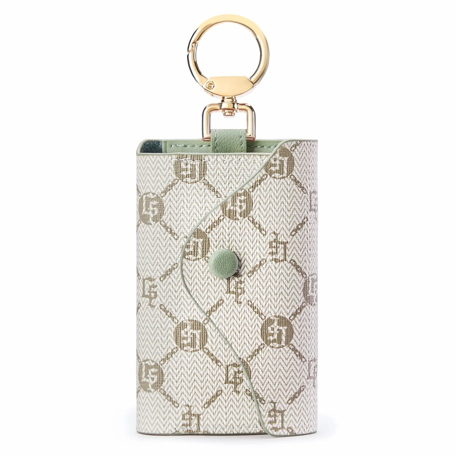 GOLF SUPAGS Portachiavi Porta Carte da Donna in Pelle PVC Portafoglio Con 6 Ganci, Chiusura a Scatto, per Chiavi, Organizer per Denaro - immagine 1