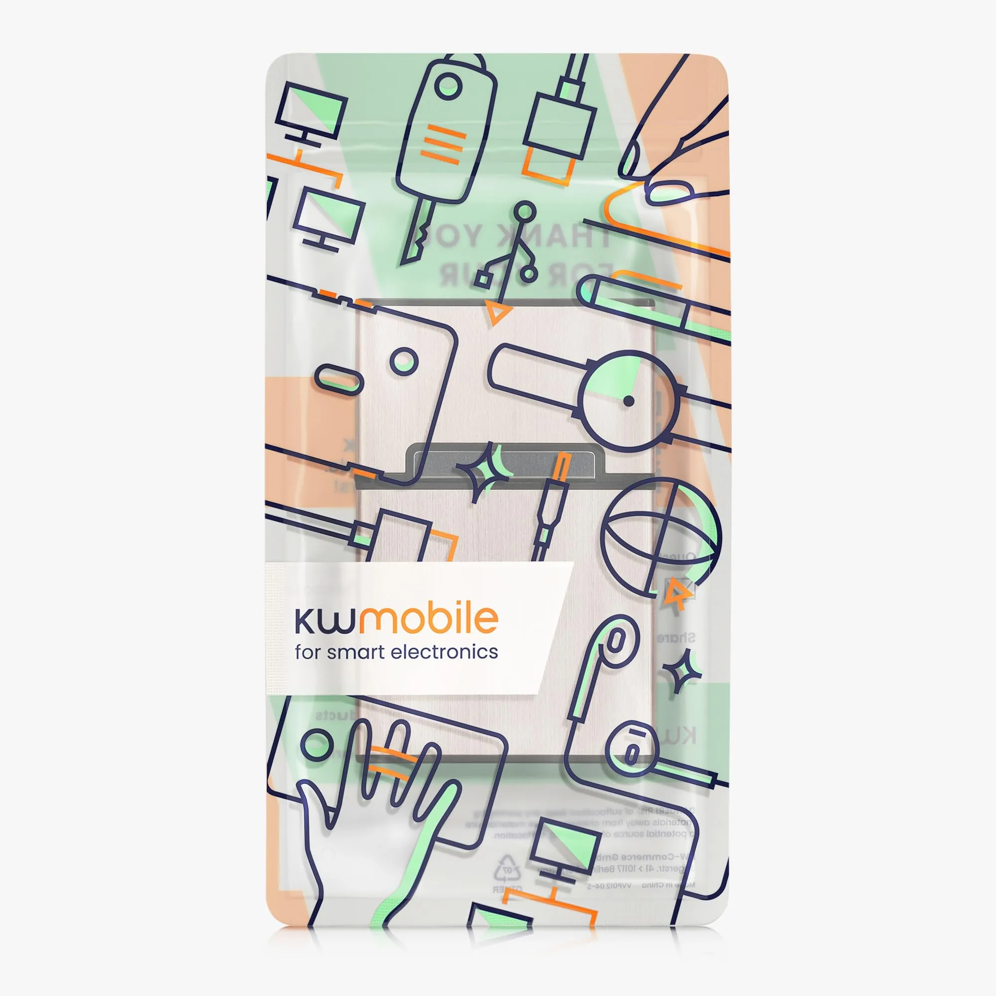kwmobile Portasigarette in plastica e Alluminio per ca.20 Sigarette - Contenitore Box Pacchetto Chiusura Magnetica con Coperchio Automatico Oro - immagine 7