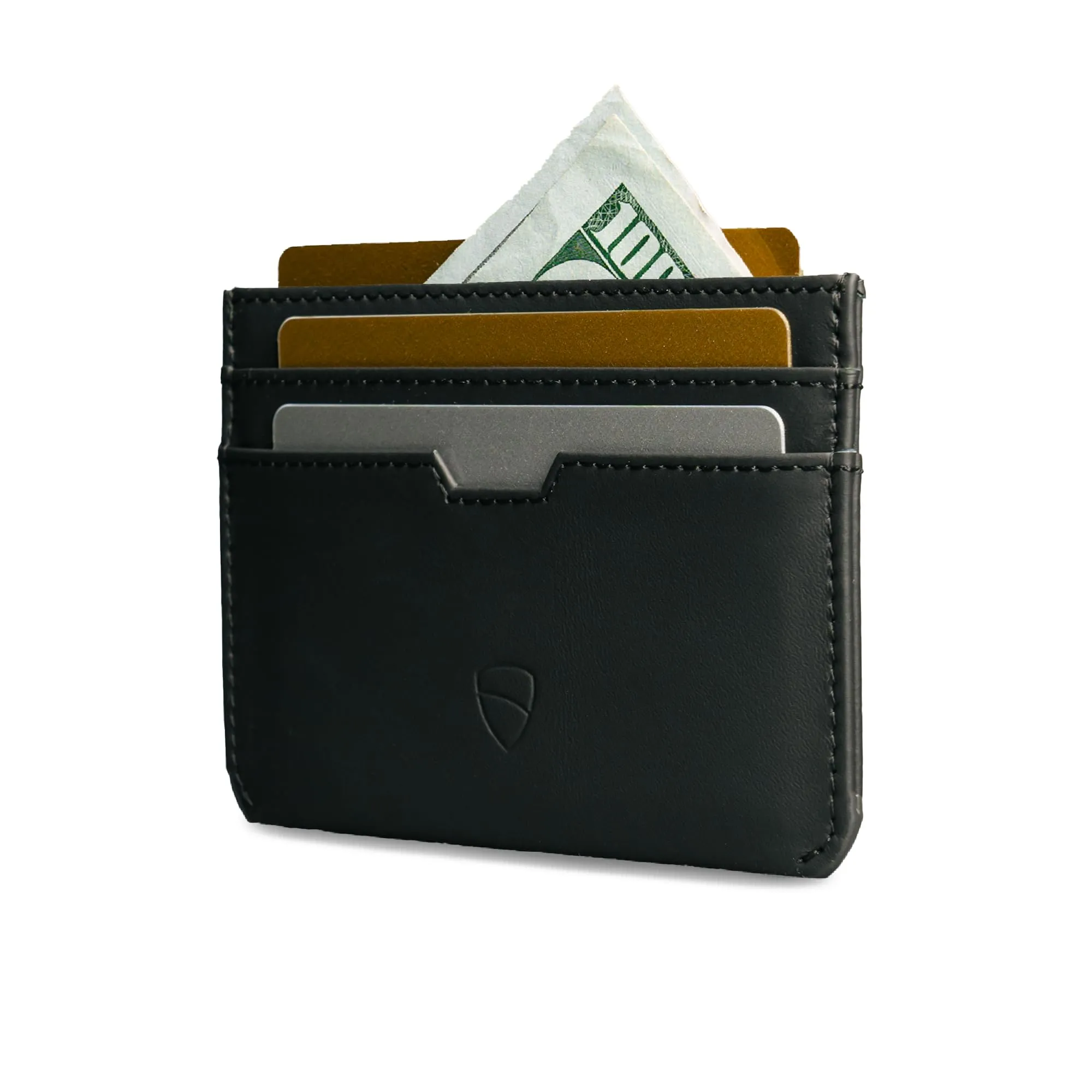 Vaultskin MOORGATE Porta Carte Uomo in Pelle con RFID, Nero intenso - immagine 2