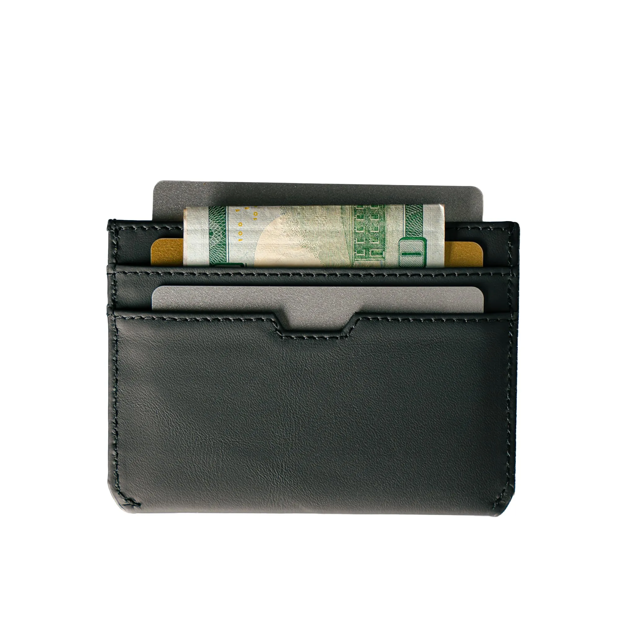 Vaultskin MOORGATE Porta Carte Uomo in Pelle con RFID, Nero intenso - immagine 3