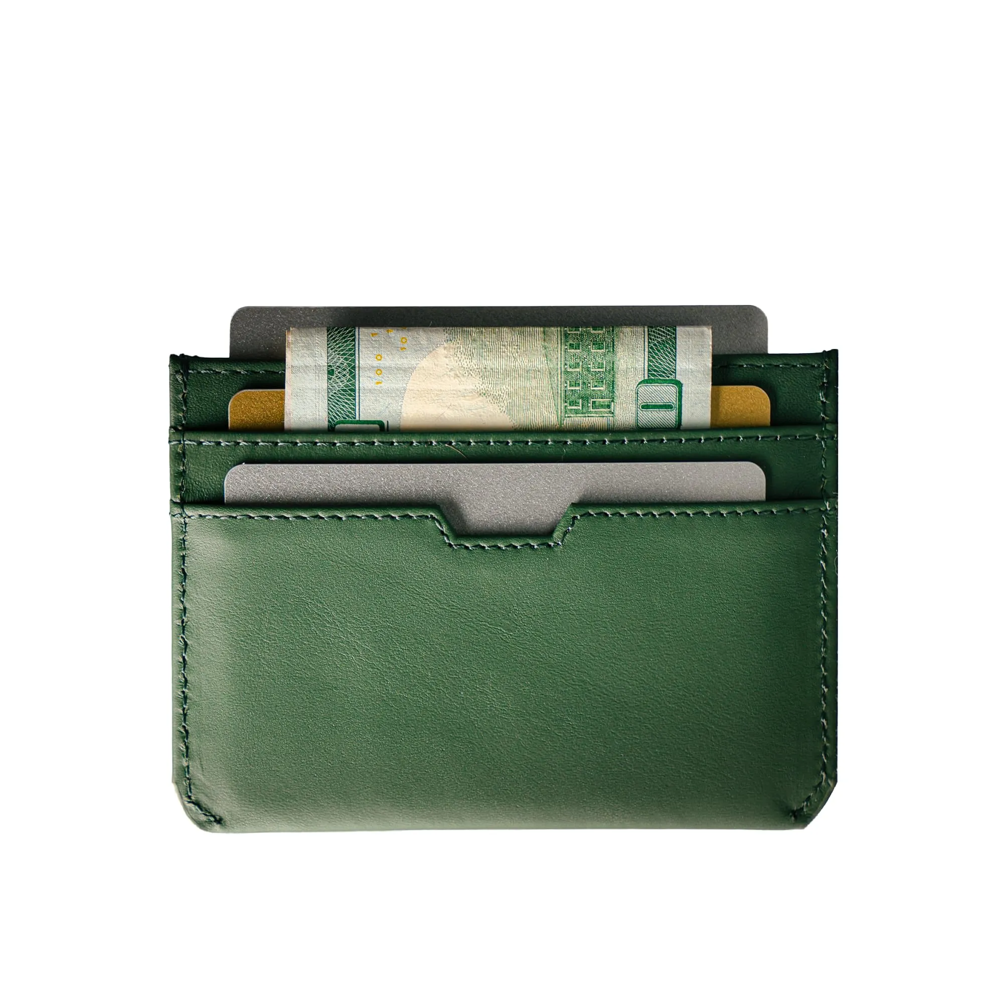 Vaultskin MOORGATE Porta Carte Uomo in Pelle con RFID, Verde cacciatore - immagine 3