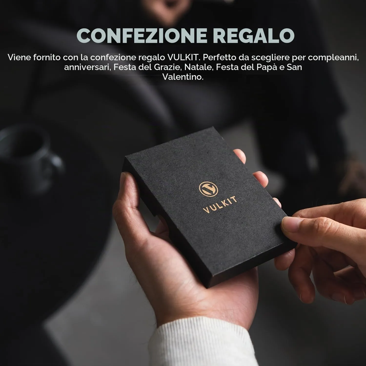 VULKIT Fermasoldi Magnetico Sottile Porta Biglietti da Visita in Pelle Porta Banconote Forte Magnete può Contenere 15 Banconote Piegate - immagine 7