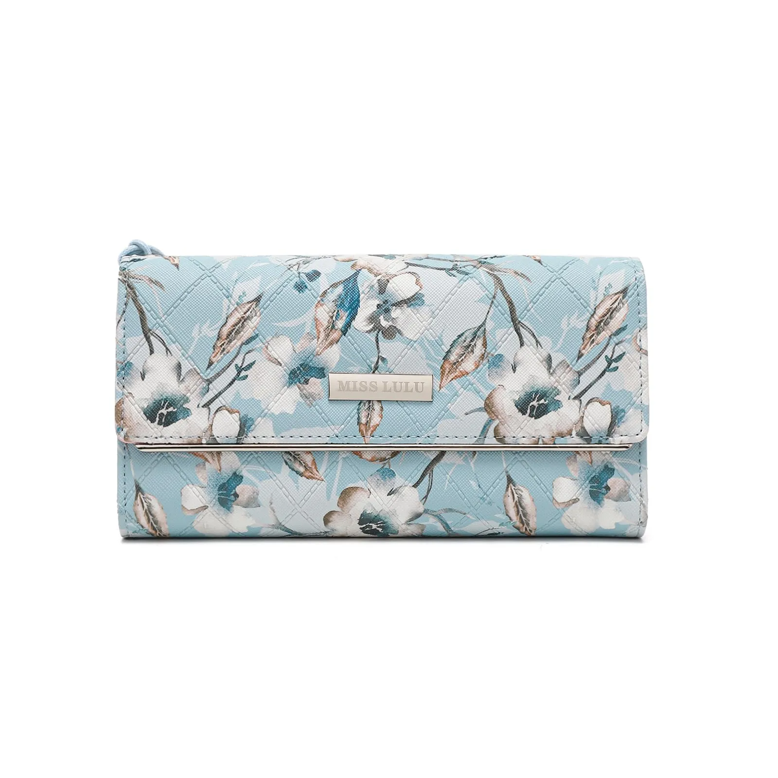 Miss Lulu Portafoglio Donna, Portafoglio Donna Grande, Con 12 Scomparti Per Carte e Tasca Per Monete e Finestra Per Foto in Pelle PU - immagine 1