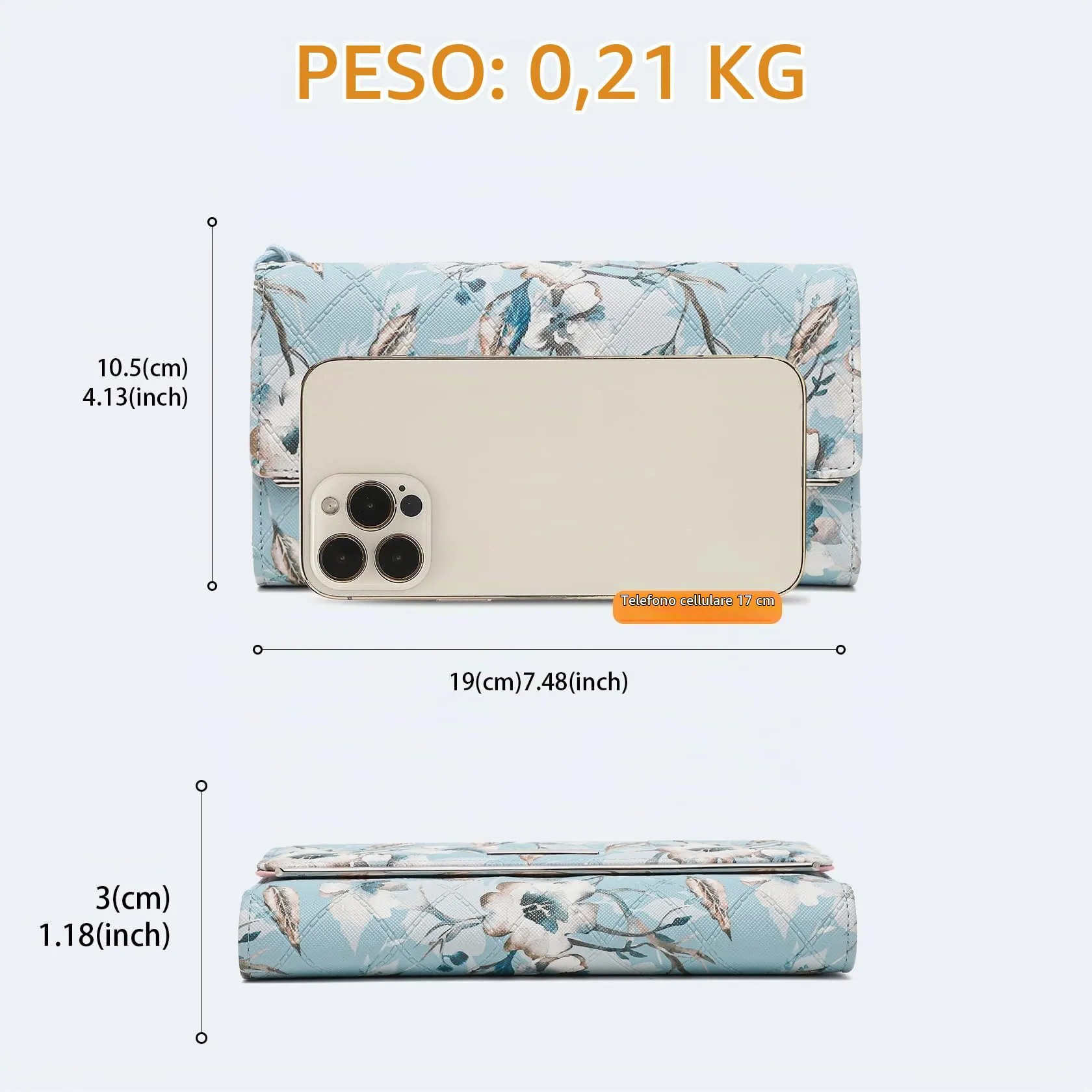 Miss Lulu Portafoglio Donna, Portafoglio Donna Grande, Con 12 Scomparti Per Carte e Tasca Per Monete e Finestra Per Foto in Pelle PU - immagine 5