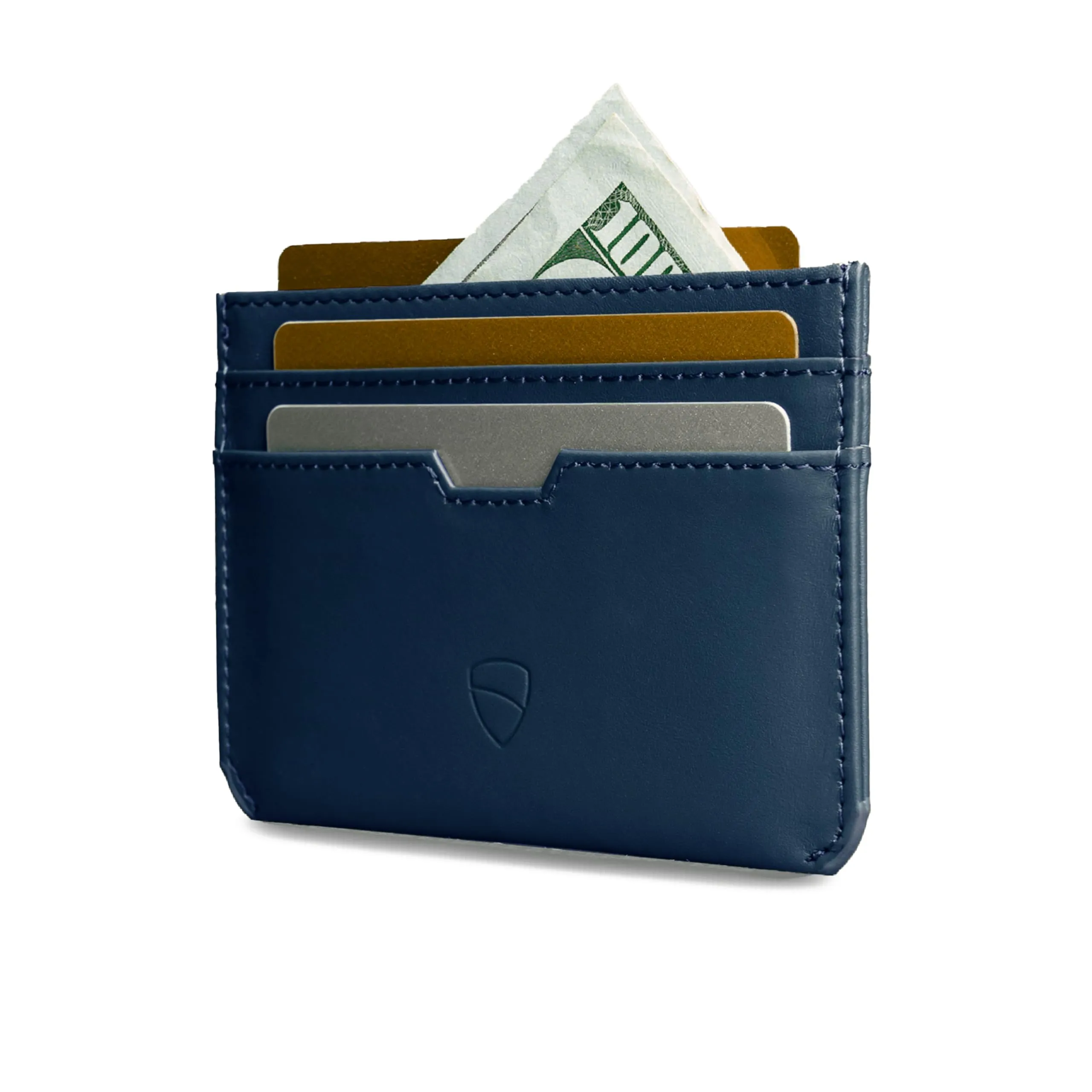 Vaultskin MOORGATE Porta Carte Uomo in Pelle con RFID, Blu reale - immagine 2