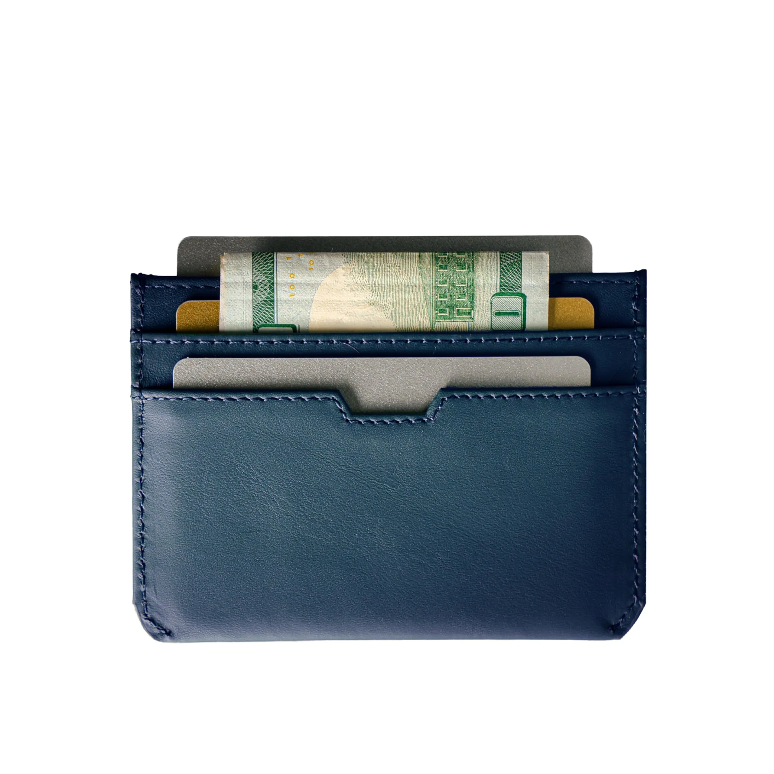 Vaultskin MOORGATE Porta Carte Uomo in Pelle con RFID, Blu reale - immagine 3