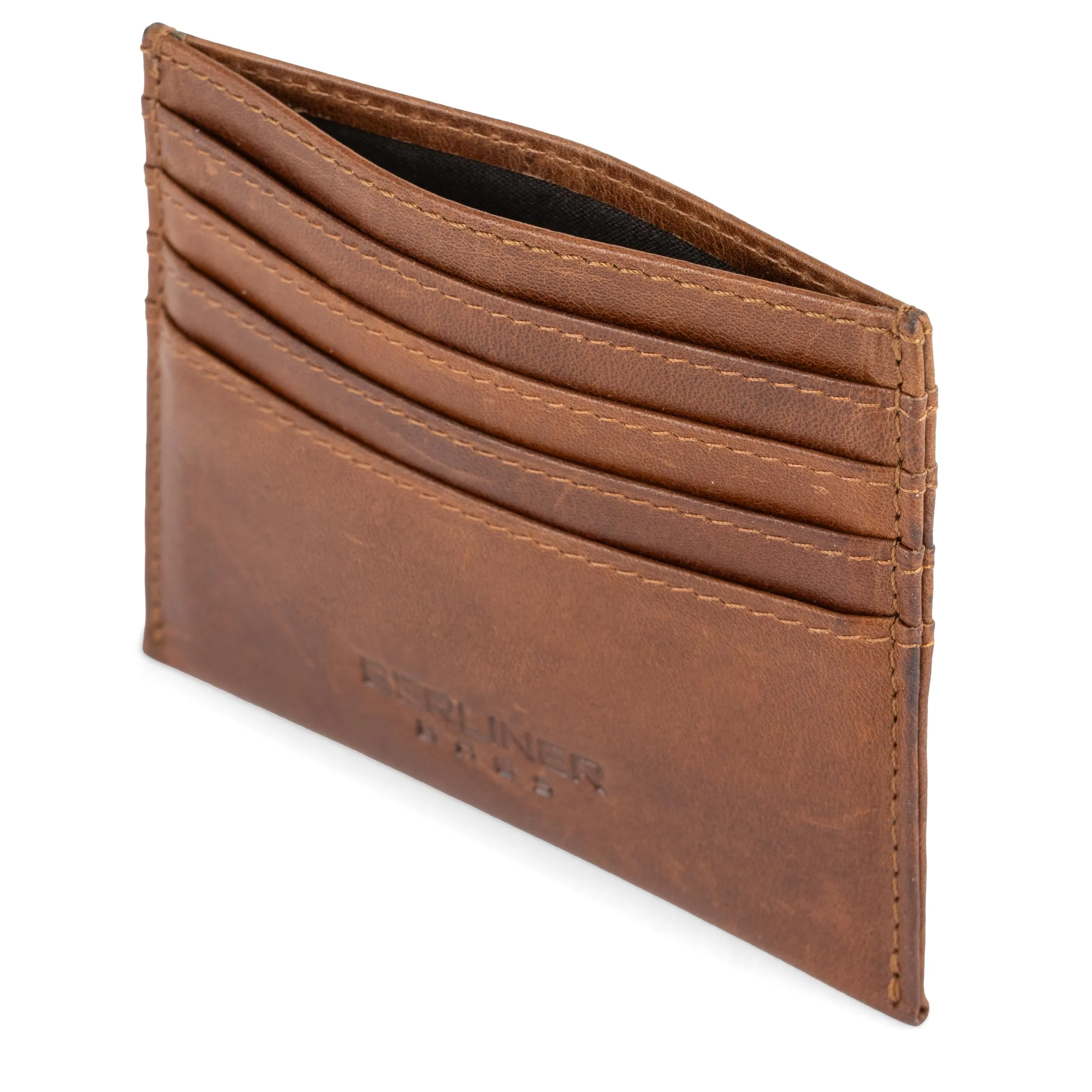 Berliner Bags Portacarte Uomo Slim Sottile in Vera Pelle con RFID e 8 Carte - immagine 6