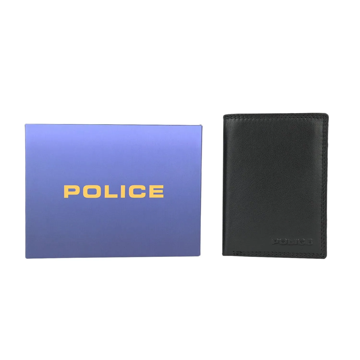 Police Portafoglio Uomo in Vera Pelle, Verticale, Piccolo, Senza Portamonete, Scatola Regalo - immagine 5