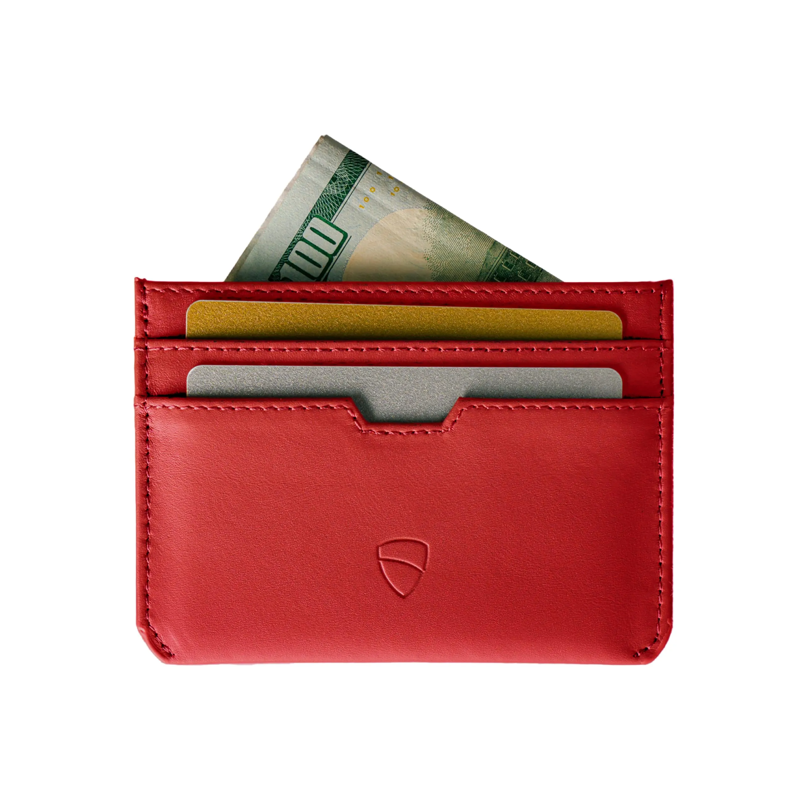 Vaultskin MOORGATE Porta Carte Uomo in Pelle con RFID, Rosso cremisi - immagine 1