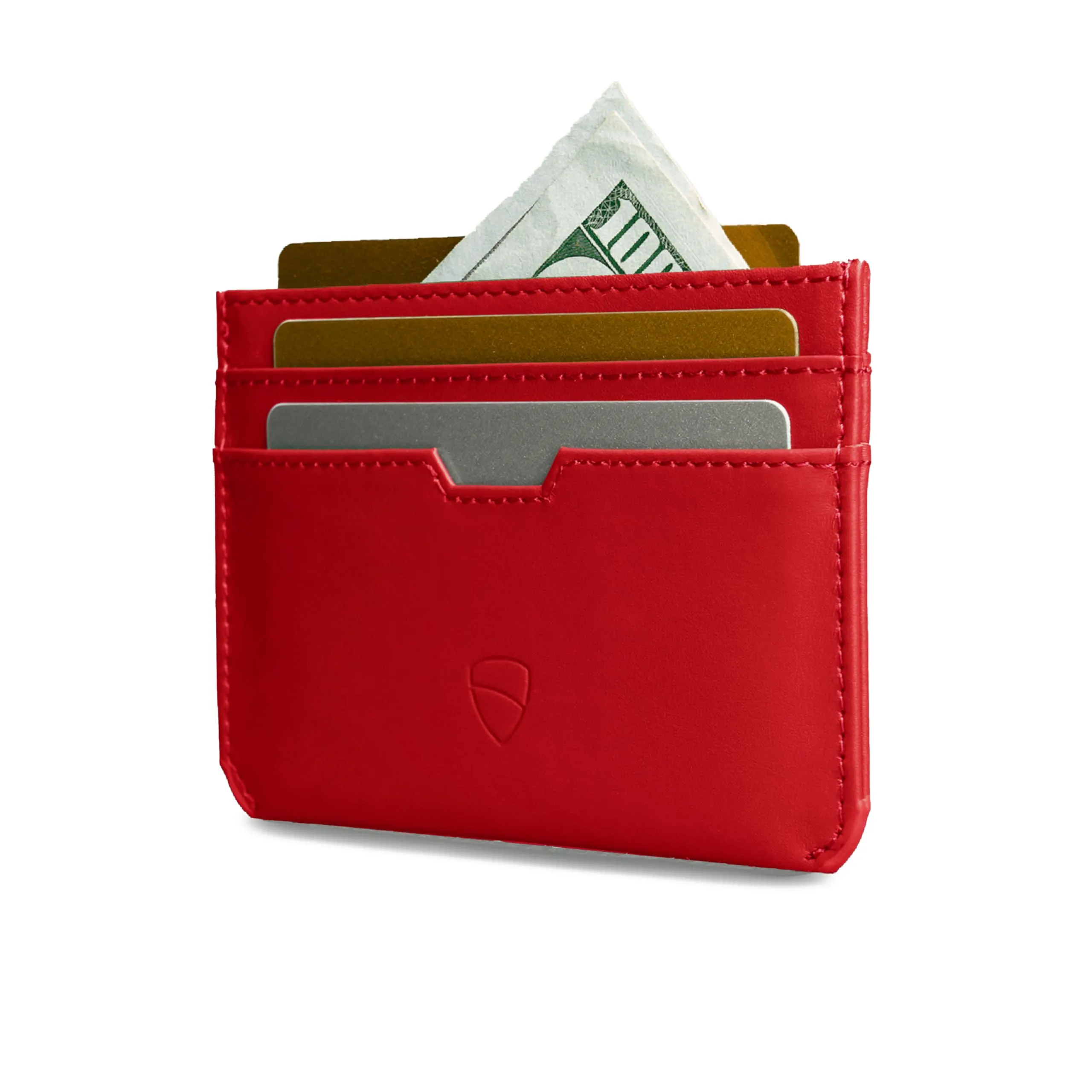 Vaultskin MOORGATE Porta Carte Uomo in Pelle con RFID, Rosso cremisi - immagine 2