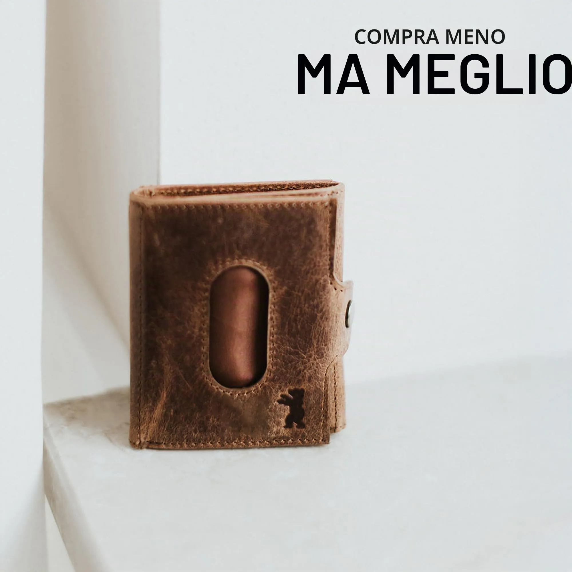 Berliner Bags Portafoglio Hamburg Uomo Piccolo Slim in Pelle e Portamonete - immagine 9