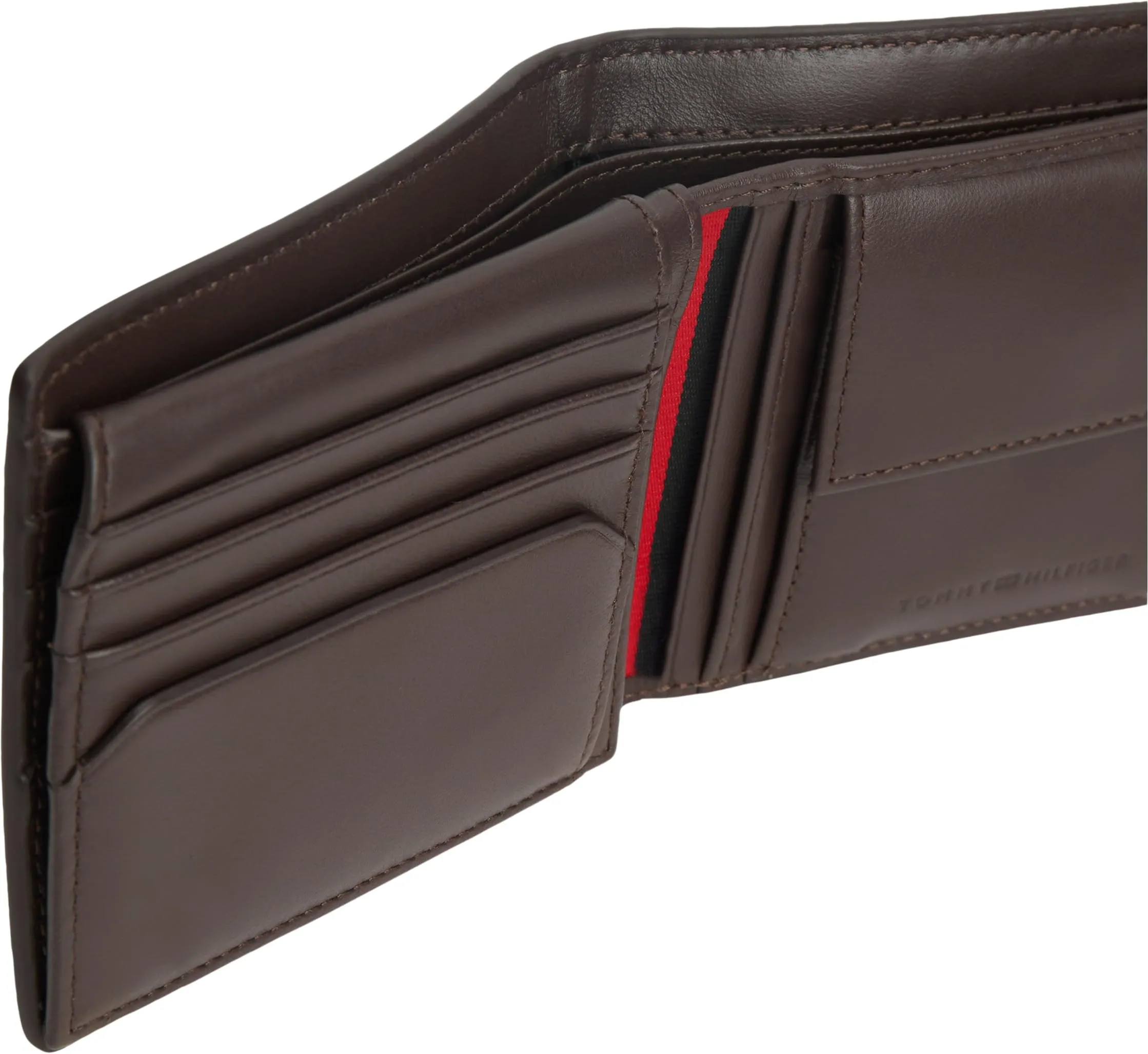 Tommy Hilfiger Uomo Borsello Central Flap And Coin in Pelle, Marrone (Coffee Bean), Taglia Unica - immagine 6