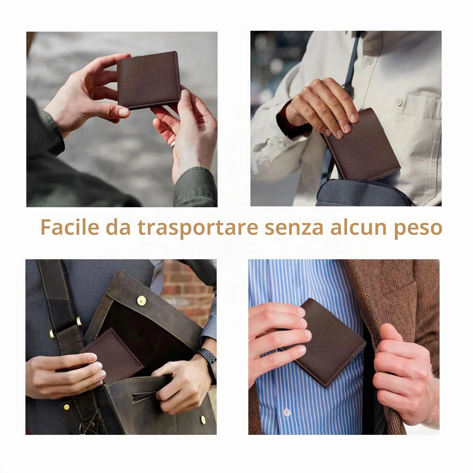 LUFFLOK Portafoglio Slim in Pelle PU, Portafoglio per Porta Carte - immagine 7