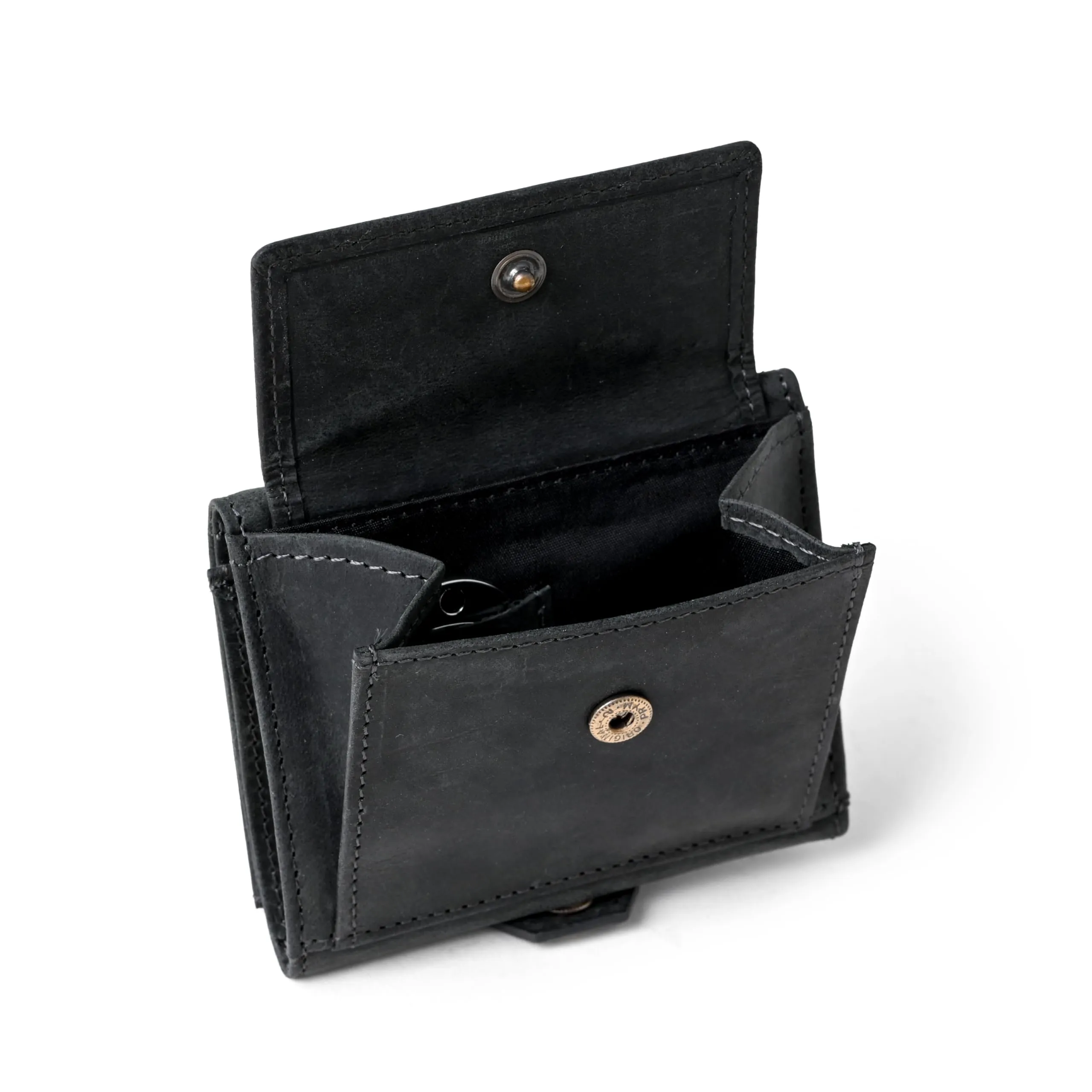 Berliner Bags Portafoglio Hamburg Uomo Piccolo Slim in Pelle e Portamonete - immagine 4