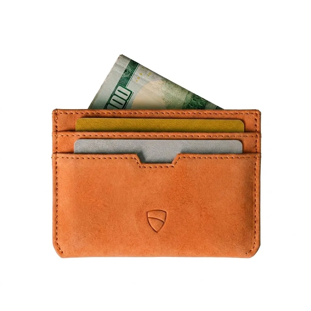 Vaultskin MOORGATE Porta Carte Uomo in Pelle con RFID, Ambra - immagine 1