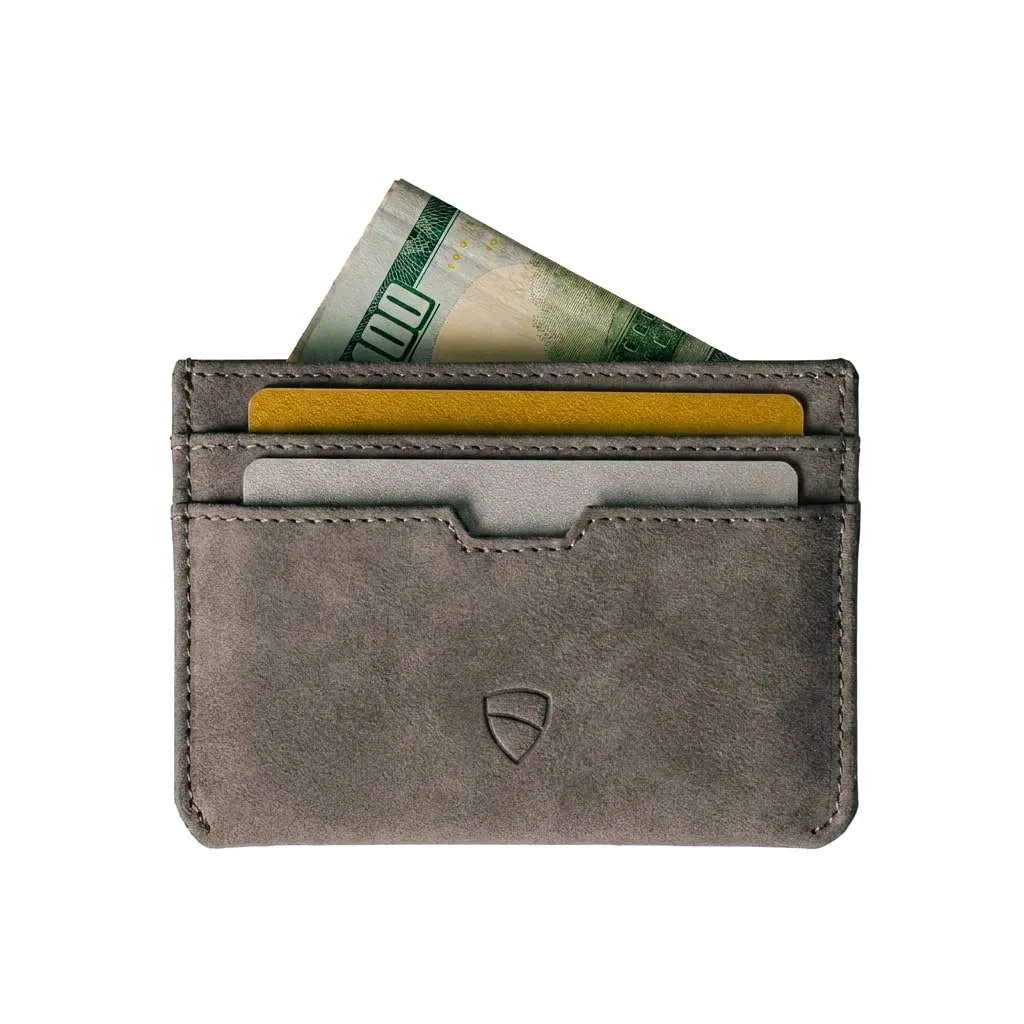 Vaultskin MOORGATE Porta Carte Uomo in Pelle con RFID, Marrone uragano - immagine 1