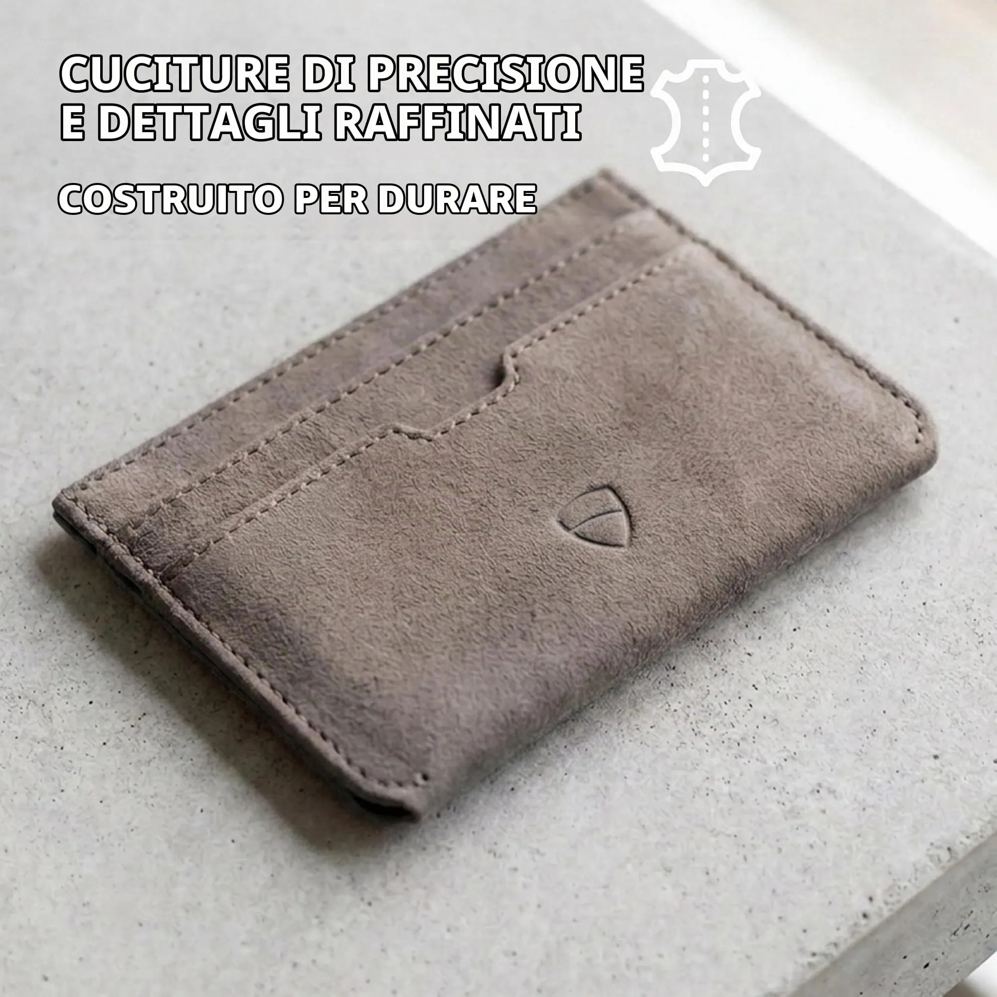 Vaultskin MOORGATE Porta Carte Uomo in Pelle con RFID, Marrone uragano - immagine 6