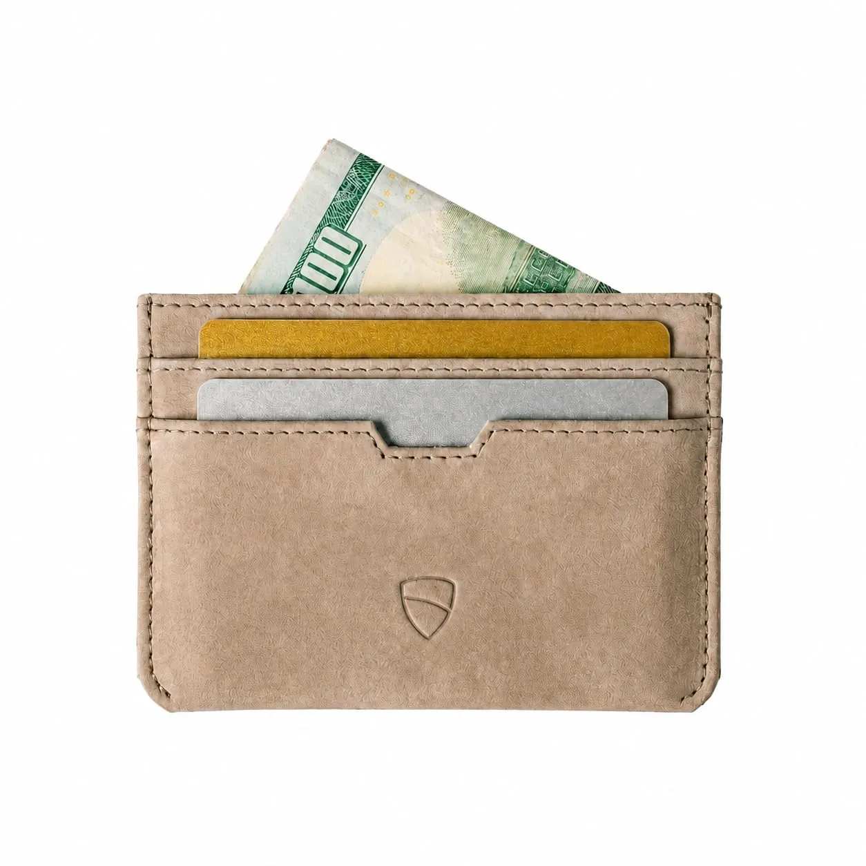 Vaultskin MOORGATE Porta Carte Uomo in Pelle con RFID, Beige - immagine 1