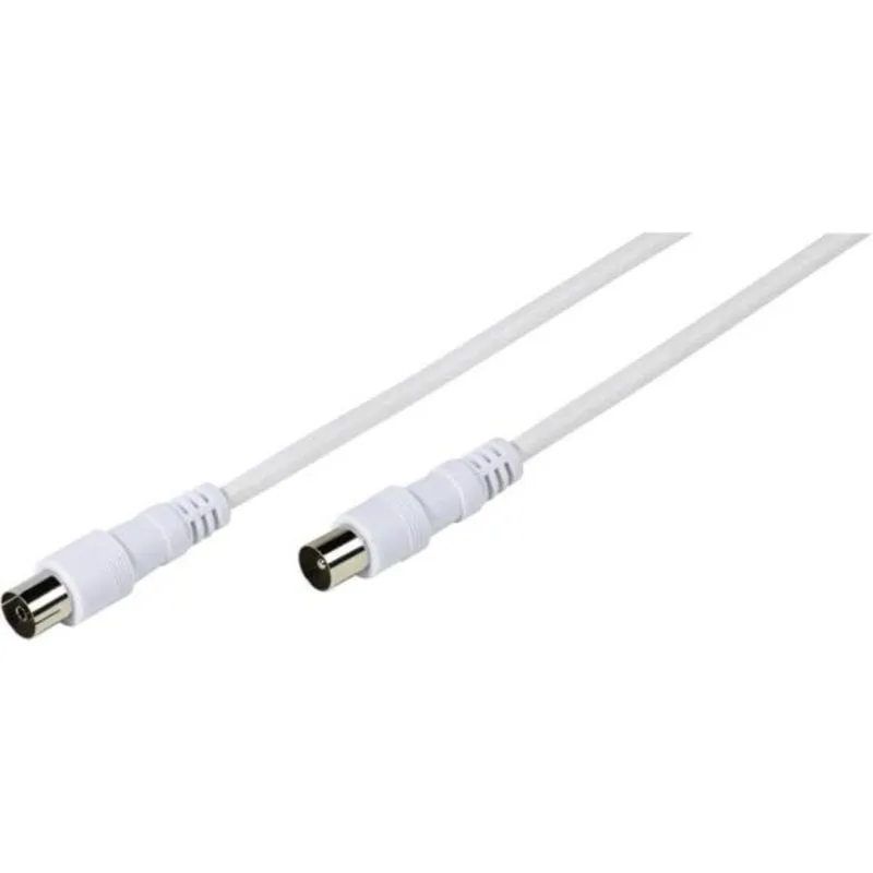 Cavo coassiale Vivanco VVANX15MFW 1,5 m Bianco Doppia Schermatura 75 Ohm - immagine 1
