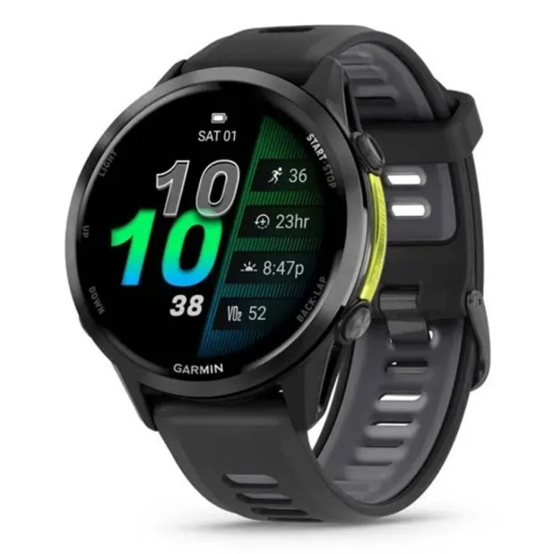 Garmin Forerunner 970 Bluetooth GPS 47mm Cassa Nero Giallo Cinturino Nero S - immagine 1