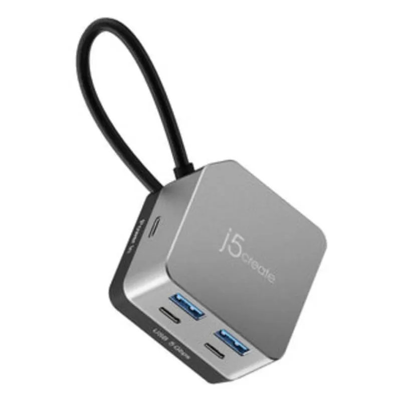 Hub USB-C Cube Plus 6 in 1 HDMI 4K 144 Hz Grigio - immagine 1
