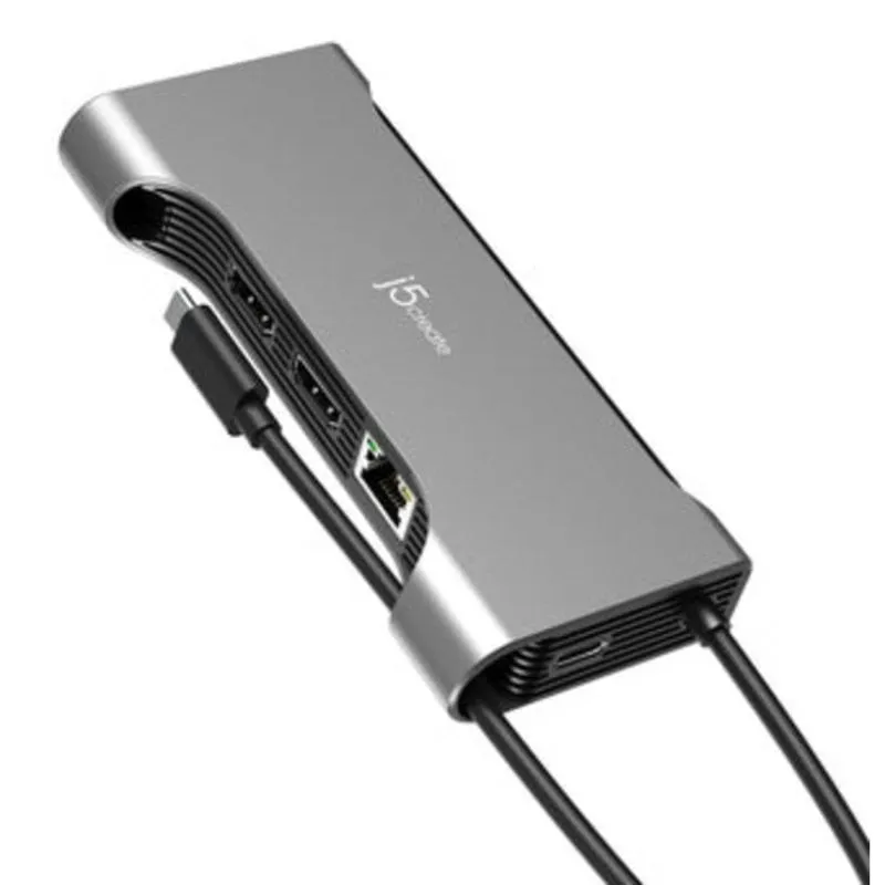 Hub USB-C Pro 12-in-1 j5Create HDMI 4K60 ed Ethernet - immagine 1