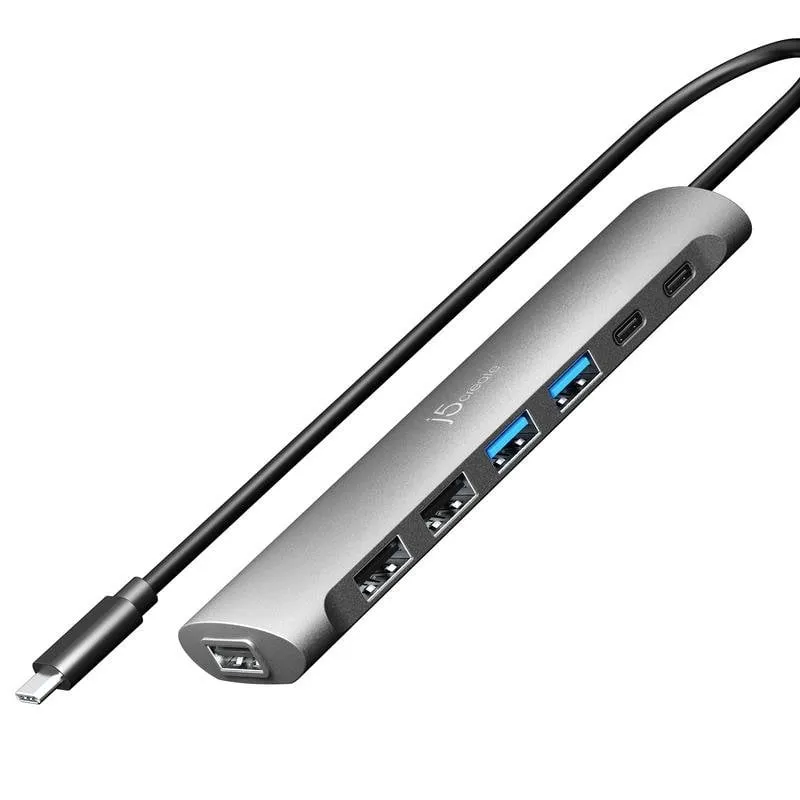 Hub j5Create USB-C 7 porte 5 Gbit/s - immagine 1