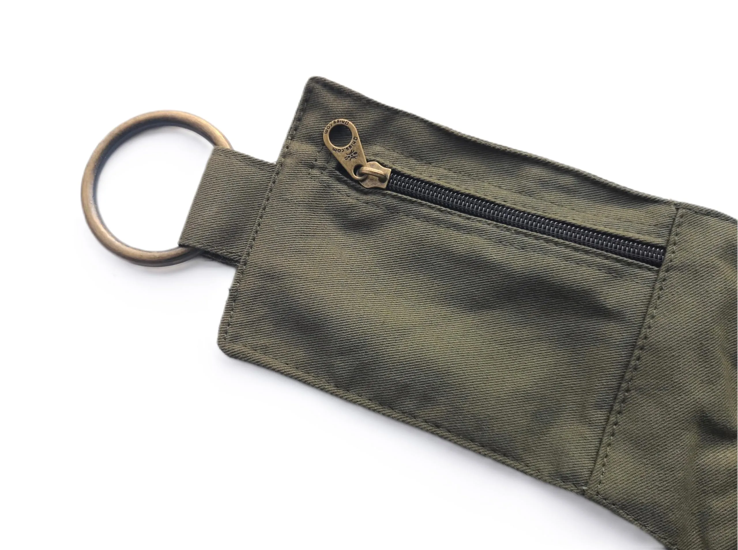 Qhiss® Marsupio Tasca da vita in cotone con chiusura in ottone - immagine 4