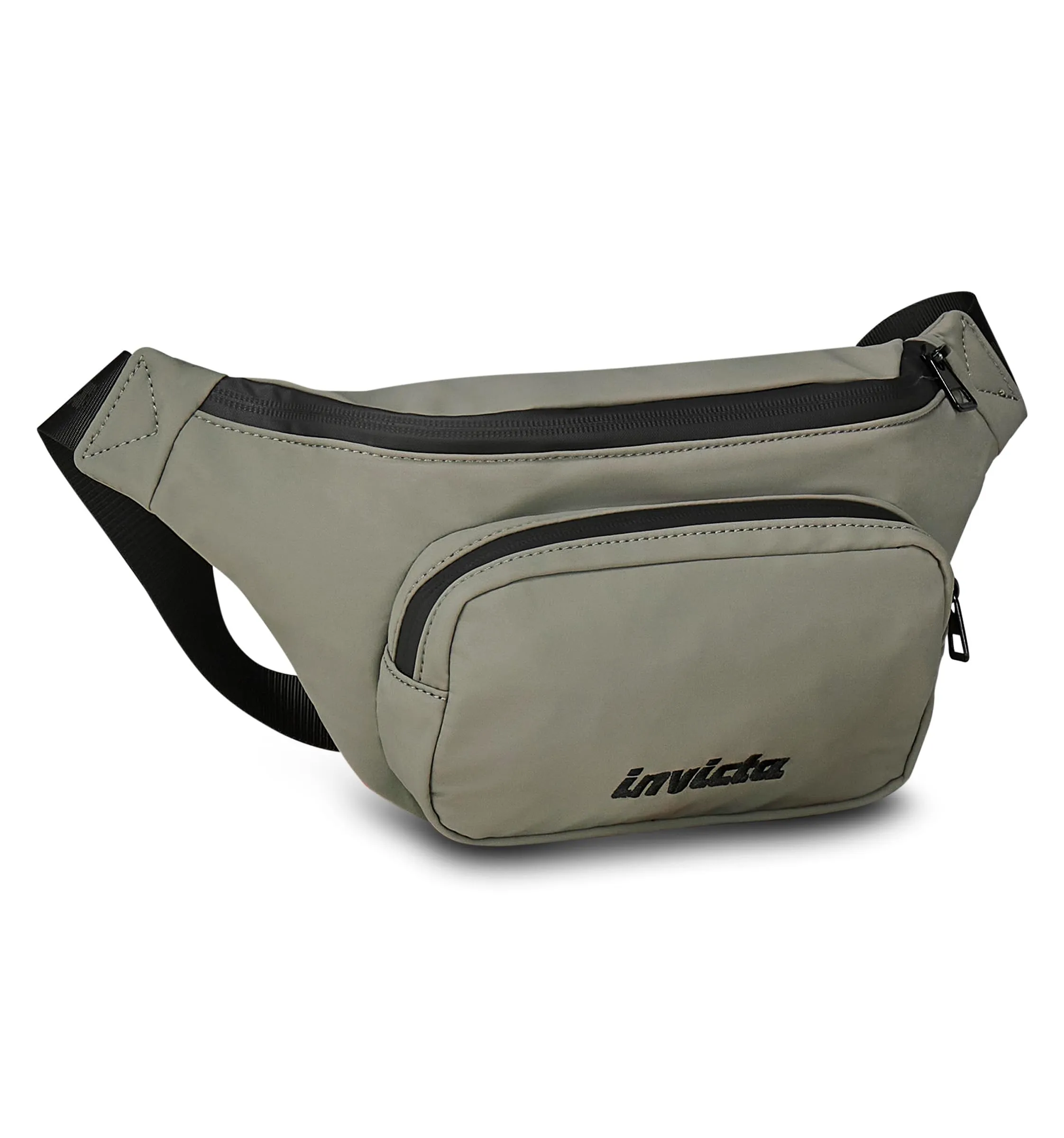 Invicta Marsupio Tulgo Urban, Grigio, Tasca Interna con Zip, Tasca Esterna Ampia, Marsupio Capiente da 4 L per Tempo Libero e Viaggio, Per Uomo e Donna - immagine 1