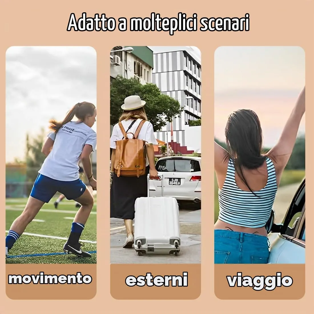 2 Pcs Cintura per Soldi Nascosta, Marsupio Sportivo, Marsupio da Viaggio Invisibile con Fibbia Regolabile, Sottile Marsupio Sportivo, Marsupio Cintura da Viaggio (Kaki/Nero) - immagine 5