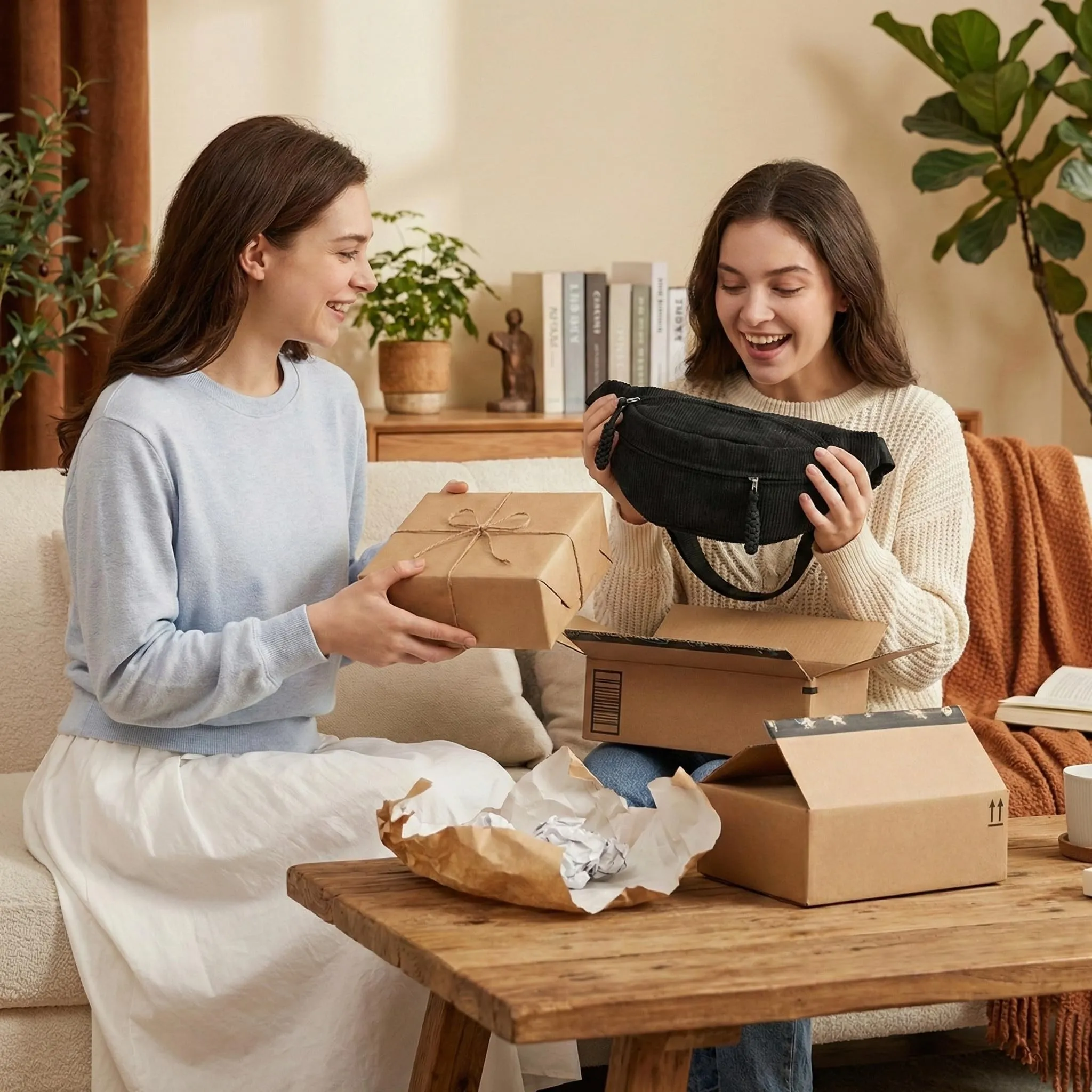 marsupio donna corduroy grande capacità con tracolla regolabile, borsa a tracolla nera stile mezzaluna per viaggio e uso quotidiano - immagine 5